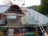 slate roof of a large family home